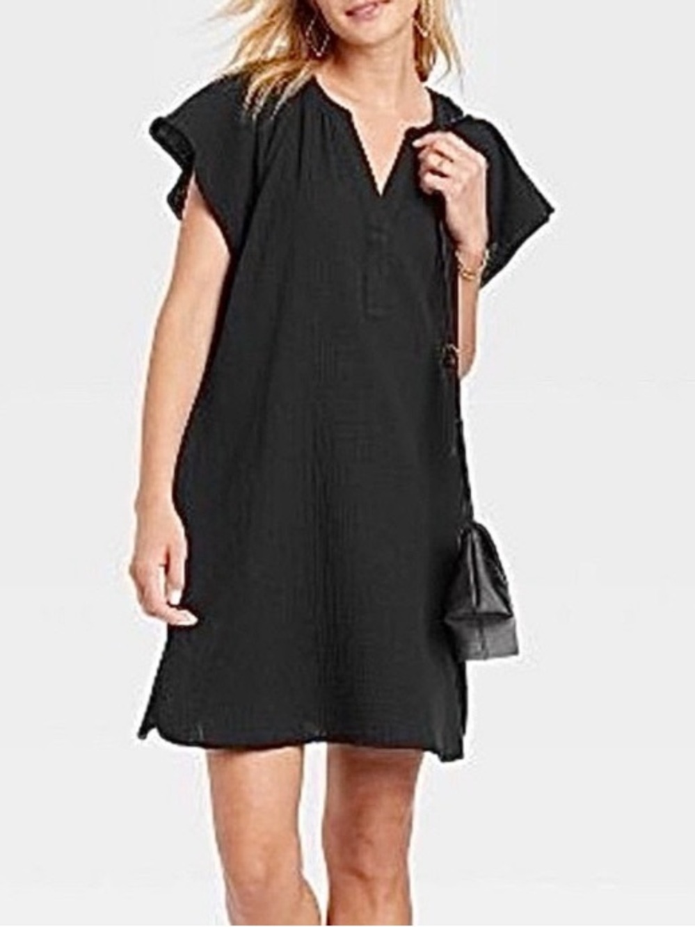 Universal Thread Black Cotton Dress EUC